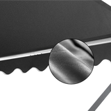 Darrahopens Home & Garden > Shading Retractable Fixed Pivot Arm Window Awning Patio Garden Blinds 2.4m x 2.1m Grey