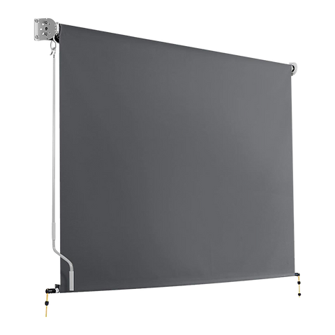 Darrahopens Home & Garden > Shading Retractable Straight Drop Roll Down Awning Garden Patio Screen 2.1X2.5M
