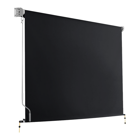 Darrahopens Home & Garden > Shading Retractable Straight Drop Roll Down Awning Garden Patio Screen 2.1X2.5M