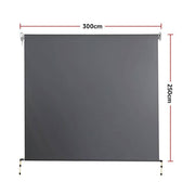 Darrahopens Home & Garden > Shading Retractable Straight Drop Roll Down Awning Garden Patio Screen 3.0X2.5M