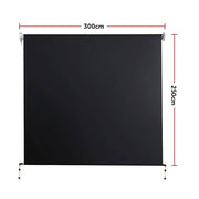 Darrahopens Home & Garden > Shading Retractable Straight Drop Roll Down Awning Garden Patio Screen 3.0X2.5M