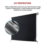 Darrahopens Home & Garden > Shading Retractable Straight Drop Roll Down Awning Garden Patio Screen 3.0X2.5M