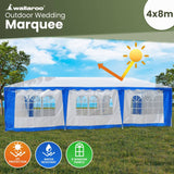 Darrahopens Home & Garden > Shading Wallaroo 4x8 Outdoor Event Wedding Marquee Tent Blue