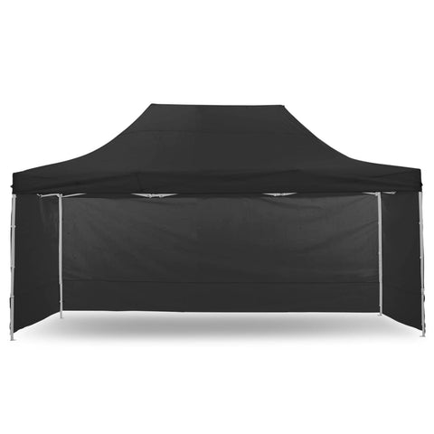Darrahopens Home & Garden > Shading Wallaroo Gazebo Tent Marquee 3x4.5m PopUp Outdoor Black