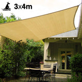 Darrahopens Home & Garden > Shading Wallaroo Rectangular Shade Sail Sand: 3m x 4m