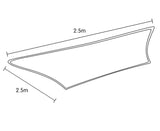 Darrahopens Home & Garden > Shading Wallaroo Square Shade Sail 2.5 x 2.5m - Sand