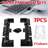 Darrahopens Home & Garden > Solar Panels 7PCS Solar Panel Corner Mounting Brackets Kit Vehicle Roof Mount Caravan Boat RV