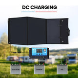 Darrahopens Home & Garden > Solar Panels GENPOWER 100W Portable USB Folding Solar Panel for Camping