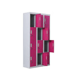 darrahopens Home & Garden > Storage 12-Door Locker for Office Gym Shed School Home Storage - Padlock-operated