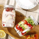 darrahopens Home & Garden > Storage 12 Pieces Canning Jars - 480ml Mason Jar Empty Glass Spice Bottles with Airtight Lids and Labels