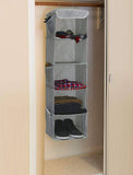 Darrahopens Home & Garden > Storage 2 Pack 5 Foldable Shelf Hanging Closet Organizer Space Saver with Side Accessories Pockets for Clothes Storage