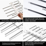 Darrahopens Home & Garden > Storage 2 Pack Adjustable Multi-Layer 5 in 1 Pants Hanger for Wardrobe and Home Storage (White)