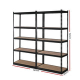 darrahopens Home & Garden > Storage 2x1.5M Warehouse Shelving Racking Storage Garage Steel Metal Shelves Rack