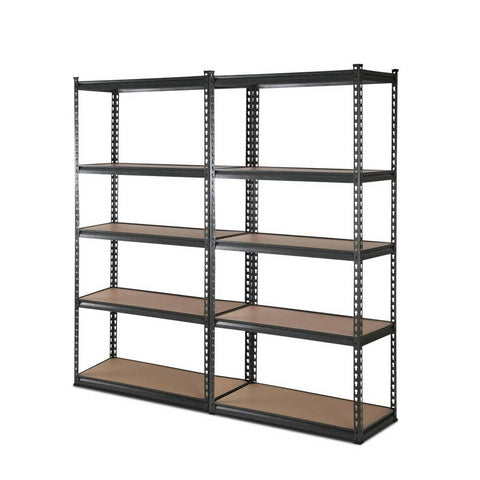 darrahopens Home & Garden > Storage 2x1.8M 5-Shelves Steel Warehouse Shelving Racking Garage Storage Rack Grey