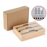 Darrahopens Home & Garden > Storage 3 Grids Bamboo Food Wrap Dispenser Cutter Foil Cling Film Storage Holder Box Kitchen