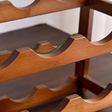Darrahopens Home & Garden > Storage 3-layer Bamboo Wine Storage Rack (12 bottles)