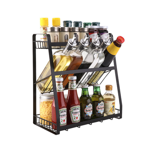 Darrahopens Home & Garden > Storage 3 Tier Herb & Spice Storage Rack Stand