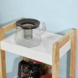 darrahopens Home & Garden > Storage 3-Tier White Storage Bathroom Shelf