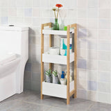 darrahopens Home & Garden > Storage 3-Tier White Storage Bathroom Shelf