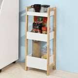 darrahopens Home & Garden > Storage 3-Tier White Storage Bathroom Shelf