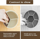 Darrahopens Home & Garden > Storage 360 degree rotating multi-functional pen holder with 3 separate layer for office desk organiser (White)