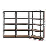 darrahopens Home & Garden > Storage 3x1.5M Warehouse Shelving Racking Storage Garage Steel Metal Shelves Rack