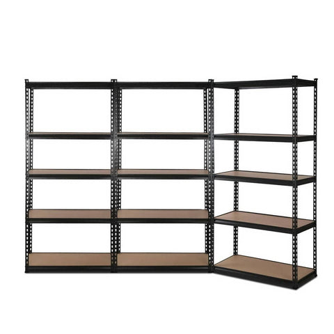 darrahopens Home & Garden > Storage 3x1.5M Warehouse Shelving Racking Storage Garage Steel Metal Shelves Rack