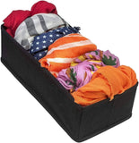 Darrahopens Home & Garden > Storage 4 Pack Foldable Drawer Dividers Storage Boxes (Black)