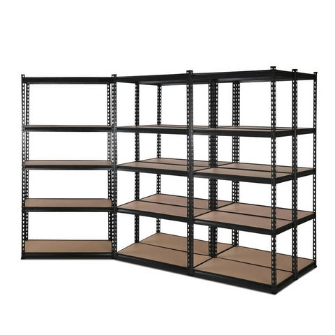 darrahopens Home & Garden > Storage 5x1.5M Warehouse Shelving Racking Storage Garage Steel Metal Shelves Rack