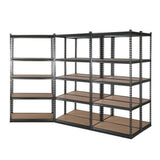 darrahopens Home & Garden > Storage 5x1.8M 5-Shelves Steel Warehouse Shelving Racking Garage Storage Rack Grey