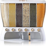 Darrahopens Home & Garden > Storage 6 Grids Dispenser Storage Container Rice Cereal Beans Grain