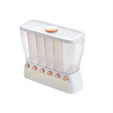 Darrahopens Home & Garden > Storage 6 Grids Dispenser Storage Container Rice Cereal Beans Grain