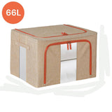 Darrahopens Home & Garden > Storage 66L Cloth Storage Box Closet Organizer Storage Bags Clothes Storage Bags Wardrobe Organizer Idea CREAM