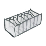 Darrahopens Home & Garden > Storage 7 Grids Mesh Foldable Clothes Storage Jeans Pants Organizer Clothes Organizer