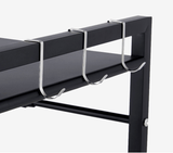 Darrahopens Home & Garden > Storage Adjustable Microwave Oven Storage Shelf Black