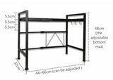 Darrahopens Home & Garden > Storage Adjustable Width & Height Microwave Shelf Black