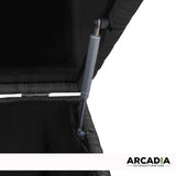 darrahopens Home & Garden > Storage Arcadia Furniture Outdoor Rattan Storage Box Garden Toy Tools Shed UV Resistant - Black