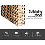 darrahopens Home & Garden > Storage Artiss 110 Bottle Timber Wine Rack