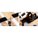 Darrahopens Home & Garden > Storage Artiss 120 Bottle Wine Rack Timber Wooden Storage Wall Racks Organiser Cellar