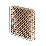 Darrahopens Home & Garden > Storage Artiss 120 Bottle Wine Rack Timber Wooden Storage Wall Racks Organiser Cellar