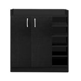darrahopens Home & Garden > Storage Artiss 2 Doors Shoe Cabinet Storage Cupboard - Black