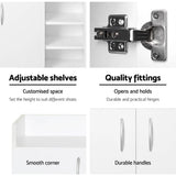 darrahopens Home & Garden > Storage Artiss 2 Doors Shoe Cabinet Storage Cupboard - White