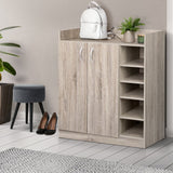 darrahopens Home & Garden > Storage Artiss 2 Doors Shoe Cabinet Storage Cupboard - Wood