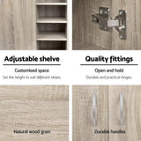 darrahopens Home & Garden > Storage Artiss 2 Doors Shoe Cabinet Storage Cupboard - Wood