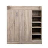 darrahopens Home & Garden > Storage Artiss 2 Doors Shoe Cabinet Storage Cupboard - Wood