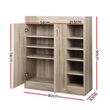 darrahopens Home & Garden > Storage Artiss 2 Doors Shoe Cabinet Storage Cupboard - Wood