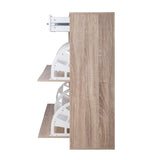 darrahopens Home & Garden > Storage Artiss 2 Tier Shoe Cabinet - Wood