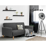 darrahopens Home & Garden > Storage Artiss 3 Piece Floating Wall Shelves - Black