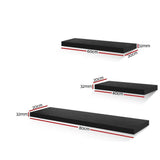 darrahopens Home & Garden > Storage Artiss 3 Piece Floating Wall Shelves - Black