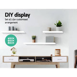 darrahopens Home & Garden > Storage Artiss 3 Piece Floating Wall Shelves - White